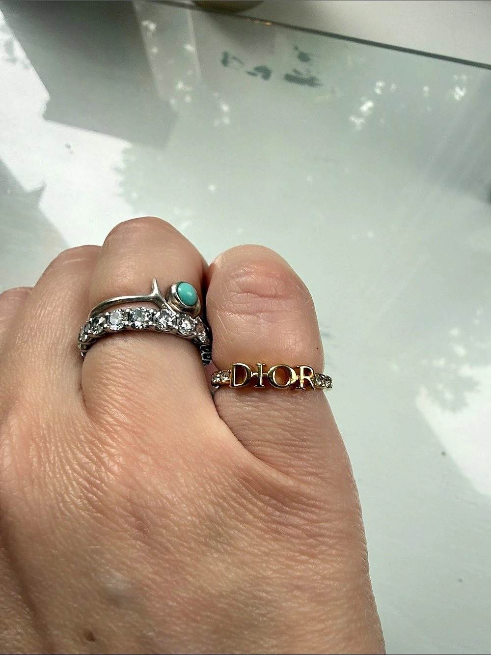 Dior Dio(r)evolution Ring Gold Crystal